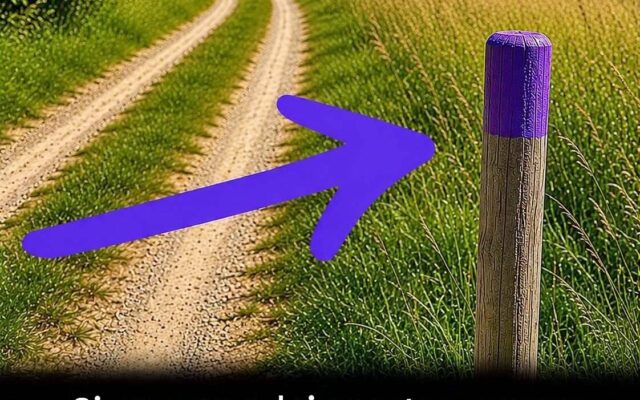 Si vous voyez un jour une clôture peinte en violet, il y a peut-être une raison à cela.