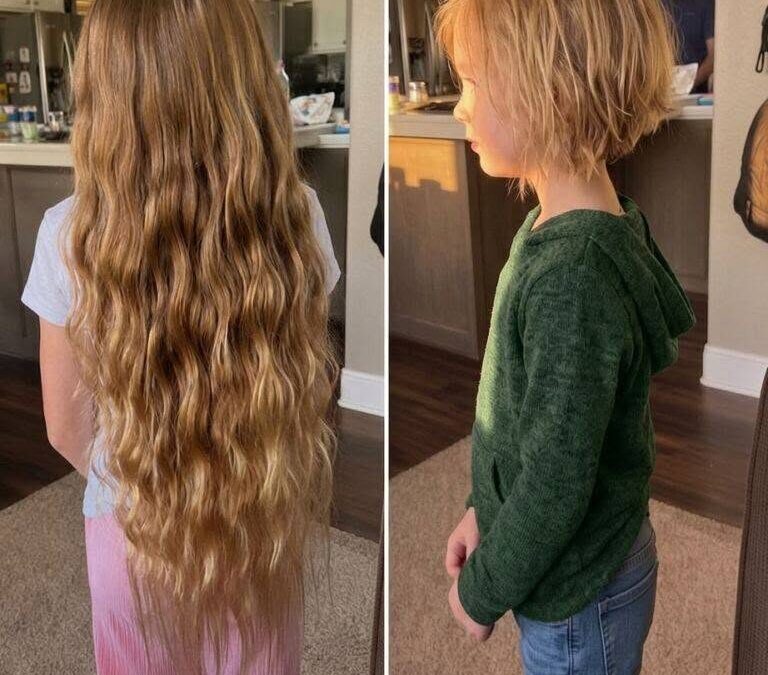 Ma fille de 10 ans est rentrée de l’école avec les cheveux coupés très courts, lui arrivant à la taille…