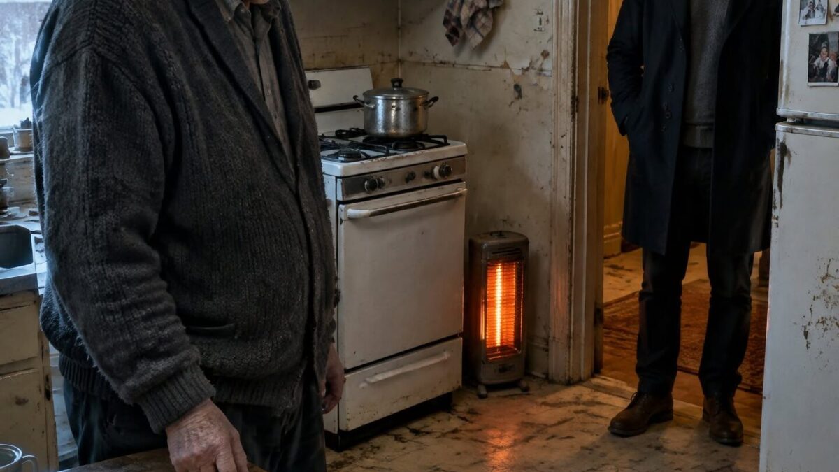 Le jour de la fête des pères, mon fils millionnaire est entré dans mon appartement glacial de Chicago, a remarqué…