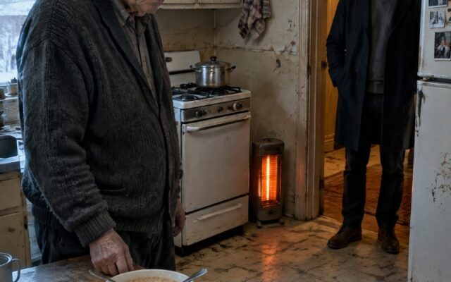 Le jour de la fête des pères, mon fils millionnaire est entré dans mon appartement glacial de Chicago, a remarqué…